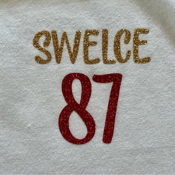 Taylor Swift 87 Travis Kelce T shirt Swelce Swiftie Kansas City Chiefs - Picture 2 of 3